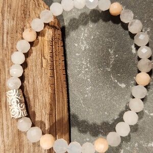 Jay KING DTR Adventurine And Sterling Silver Magnetic Clasp Bracelet